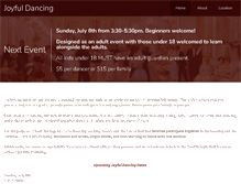 Tablet Screenshot of joyfuldancing.org